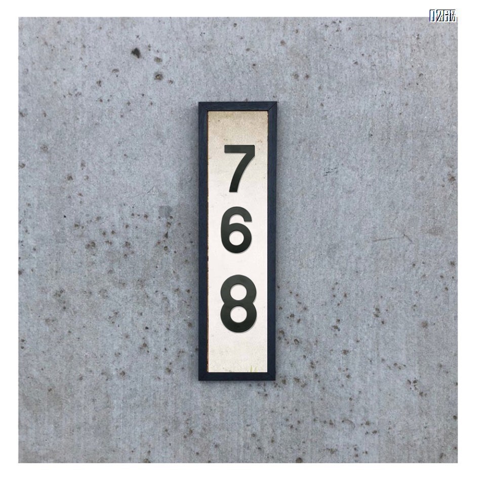 6 inch 145mm Big Modern House Number Hotel Home Door Room Number Outdoor Address Plaque Iron