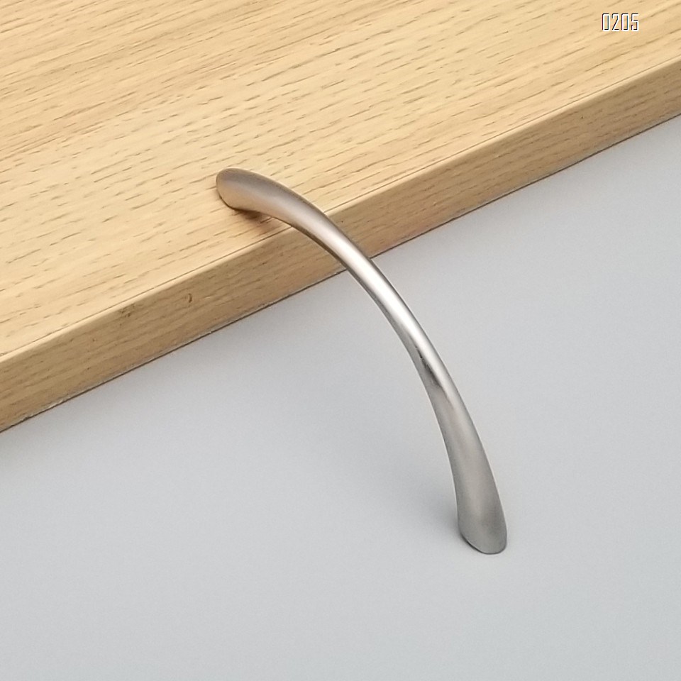6 Pack 96mm zinc alloy silver modern kitchen handles kitchen door handles drawer pulls and knobs
