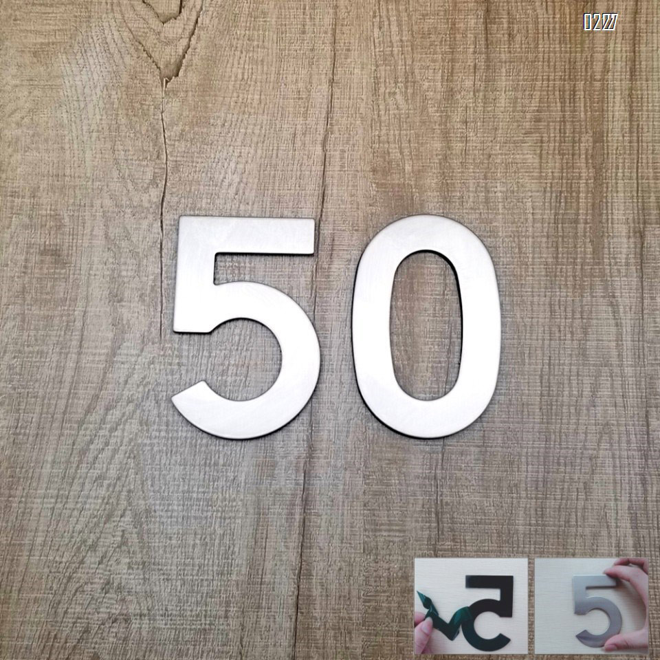 4 Inch Mailbox Numbers 0-9, Door Address Number Stickers for House/Apartment/Floor,  304 Stainless Steel