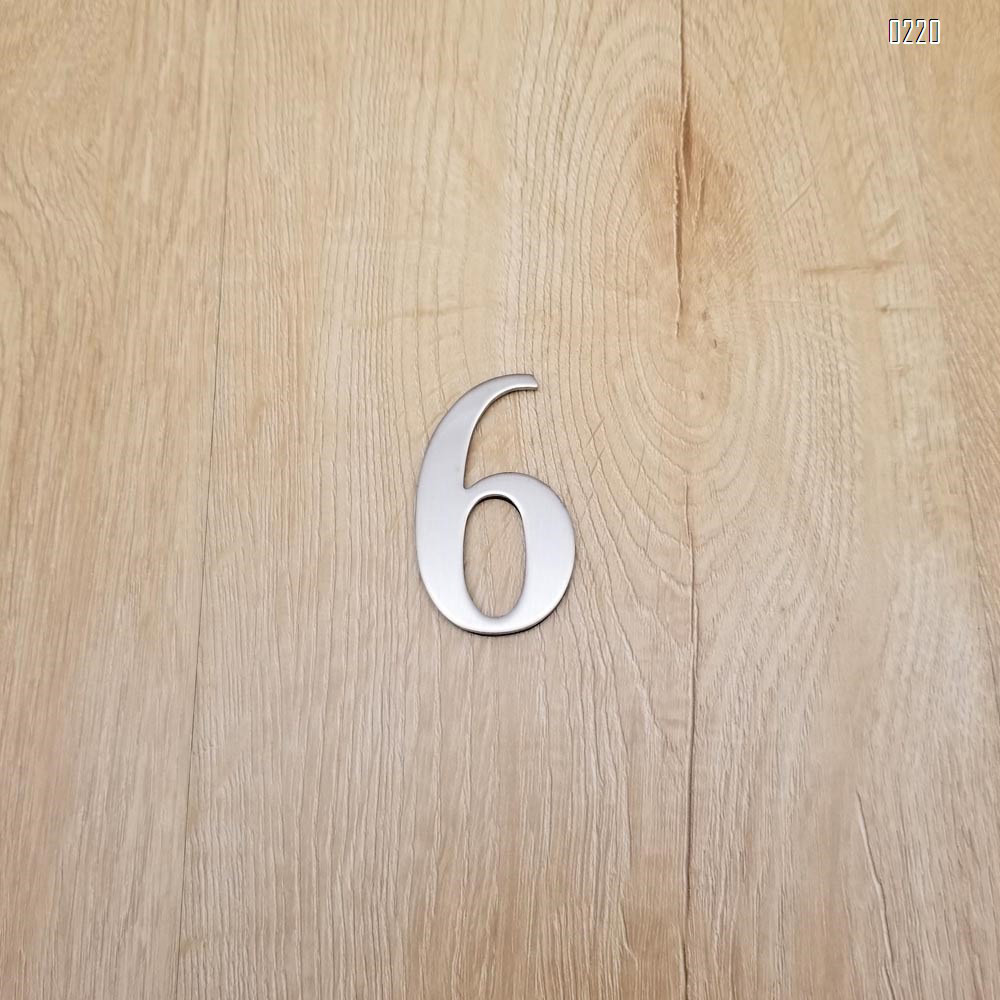 self adhesive house  number 6,1.4 inch Mailbox Numbers,304 Stainless Steel