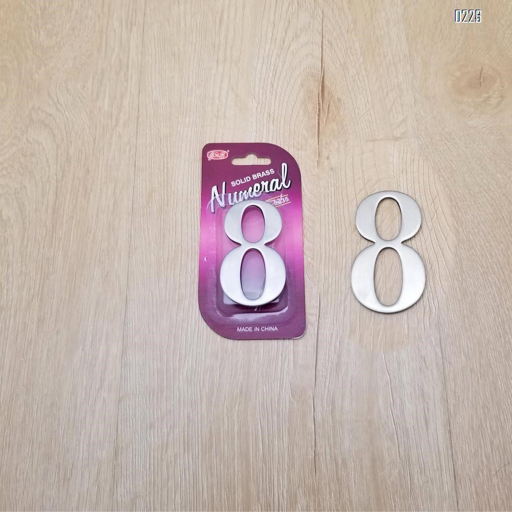 self adhesive house  number 8,1.4 inch Mailbox Numbers,304 Stainless Steel