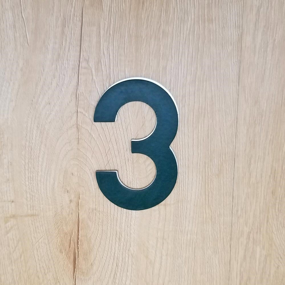 4 Inch House Numbers 3, Door Address Number Stickers for House/Apartment/Floor,  304 Stainless Steel