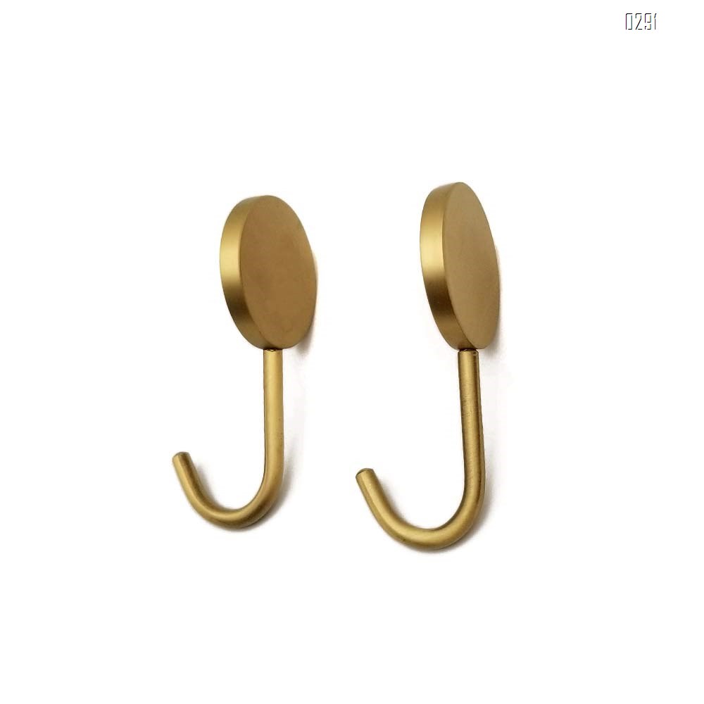 Nordic brass hook, strong adhesive, wall hanging,  metal hanging, clothes hook, adhesive hook, no perforation
