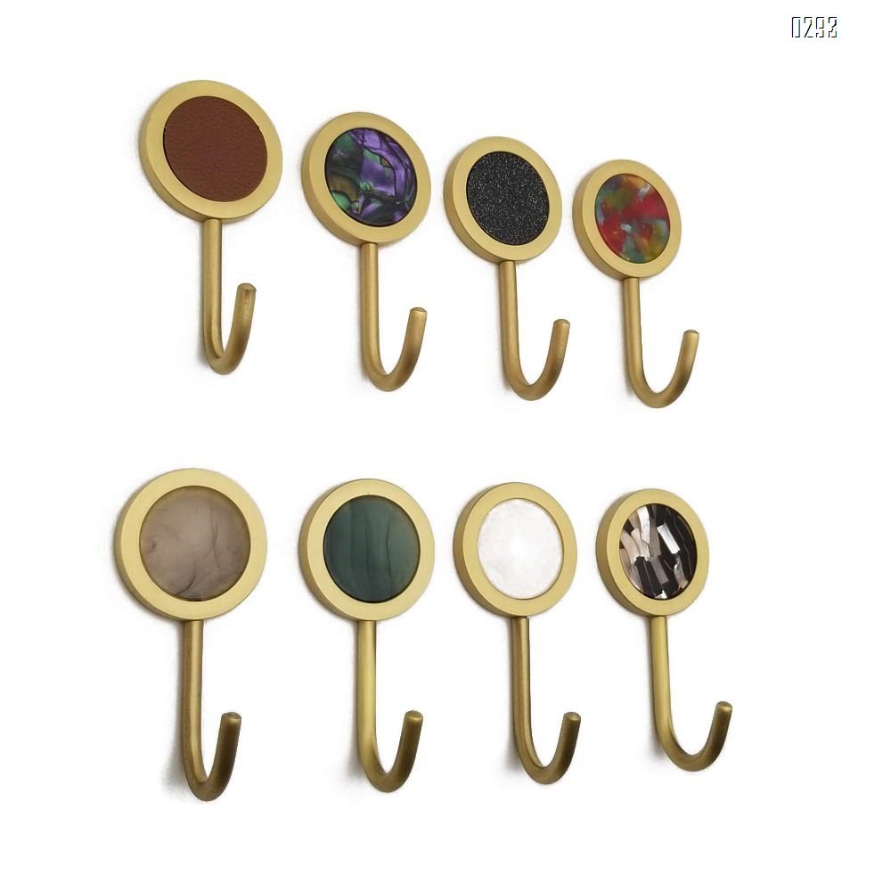 Nordic Decorative Hooks/ Pearl Shells Brass Wall Hooks/ Coat Hooks/ Bathroom Kitchen Towel Hooks/ Hat Hangers Bag Hooks/ Decorative Hooks