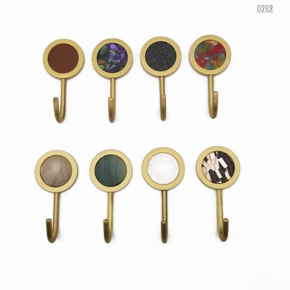 Nordic Decorative Hooks/ Pearl Shells Brass Wall Hooks/ Coat Hooks/ Bathroom Kitchen Towel Hooks/ Hat Hangers Bag Hooks/ Decorative Hooks multicolor