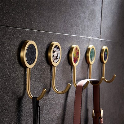 Yeegool Brass Coat Hook Animal-Shaped Brushed Brass Coat Hook Coat Hook Wall Mounted Metal Coat Hook For Hat Coat Handbag Purse Robes Bathroom Bedroom