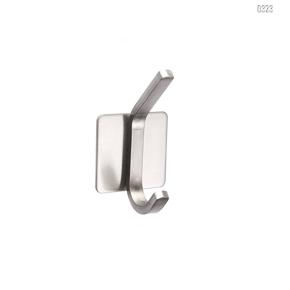 Towel Hook/Adhesive Hooks - Wall Hooks for Hanging Bathroom Stick on Hooks 304 Stainless Steel Brushed