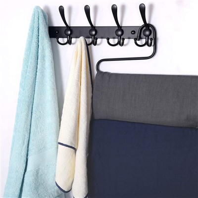 CaiTang Self Adhesive Hooks Wall Coat Hooks Heavy Duty Wall Hanger Hanging for Robe, Kitchen Bathroom Waterproof Stainless Steel