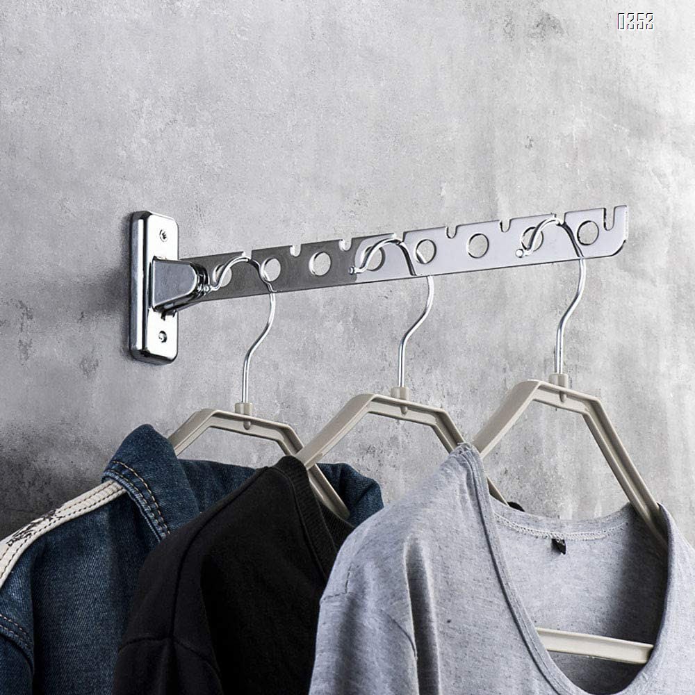 Stainless Steel Folding Swing Clothes Hanger Wall Mounted Clothes Stainless Steel Folding Swing Clothes Hanger Wall Mounted Clothes