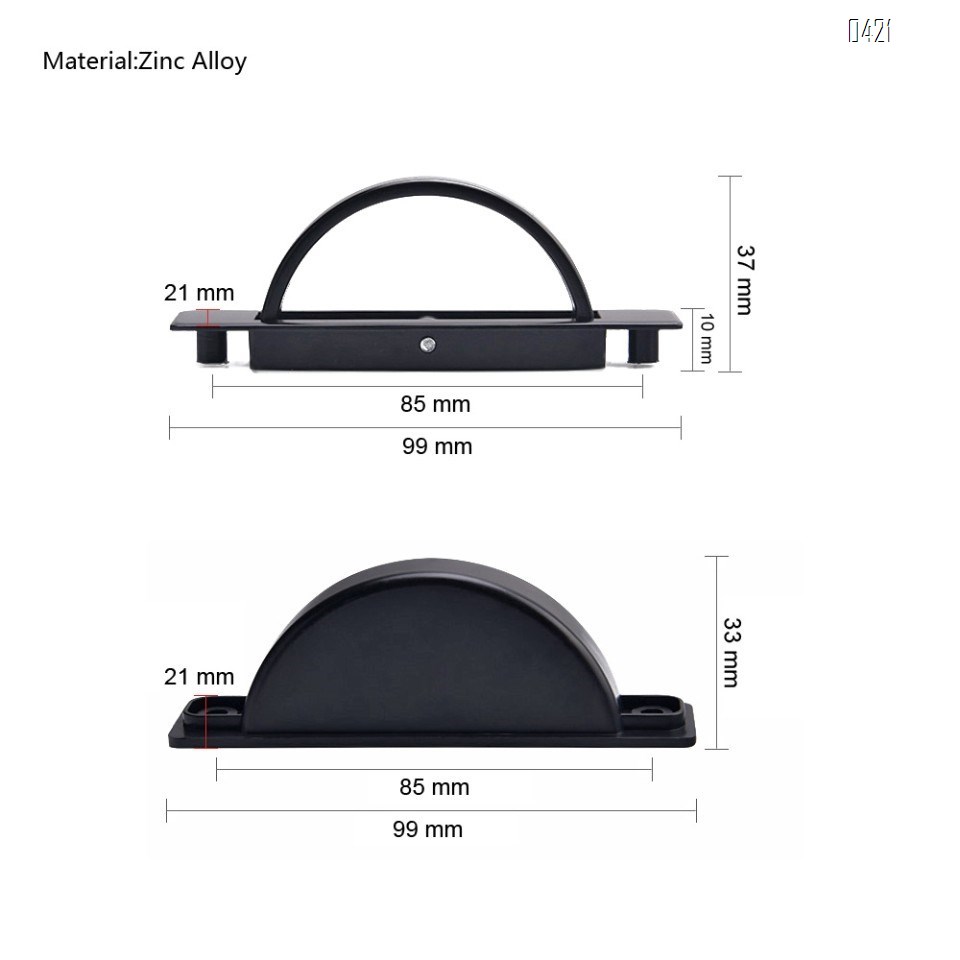180° Rotating Concealed Concealed Zinc Alloy Tatami Handle Hardware Cabinet, Door, Drawer, Wardrobe, Tatami