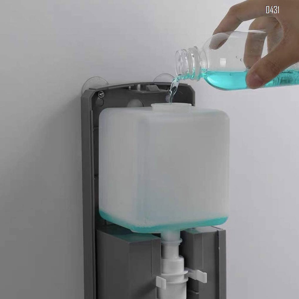 Simple Touchless Wall-Mounted Automatic Induction Soap Dispenser, Automatic Induction Sterilization,1000ml Large Capacity for Hotel, Office, School, Kitchen, Beauty Agency, Shopping mall
