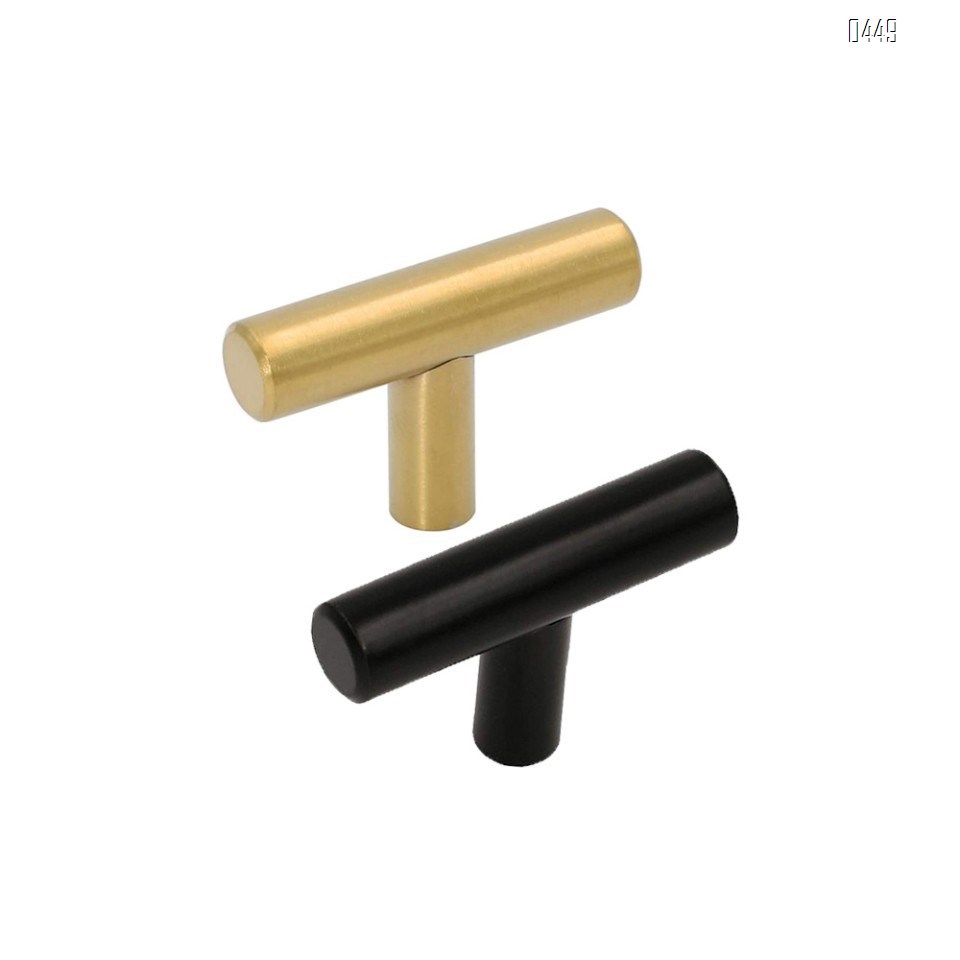 Black And Gold Cabinet Knobs Drawer Knobs Door Cupboards Drawers Bedroom Furniture Handles 50mm Long Single Hole Knobs
