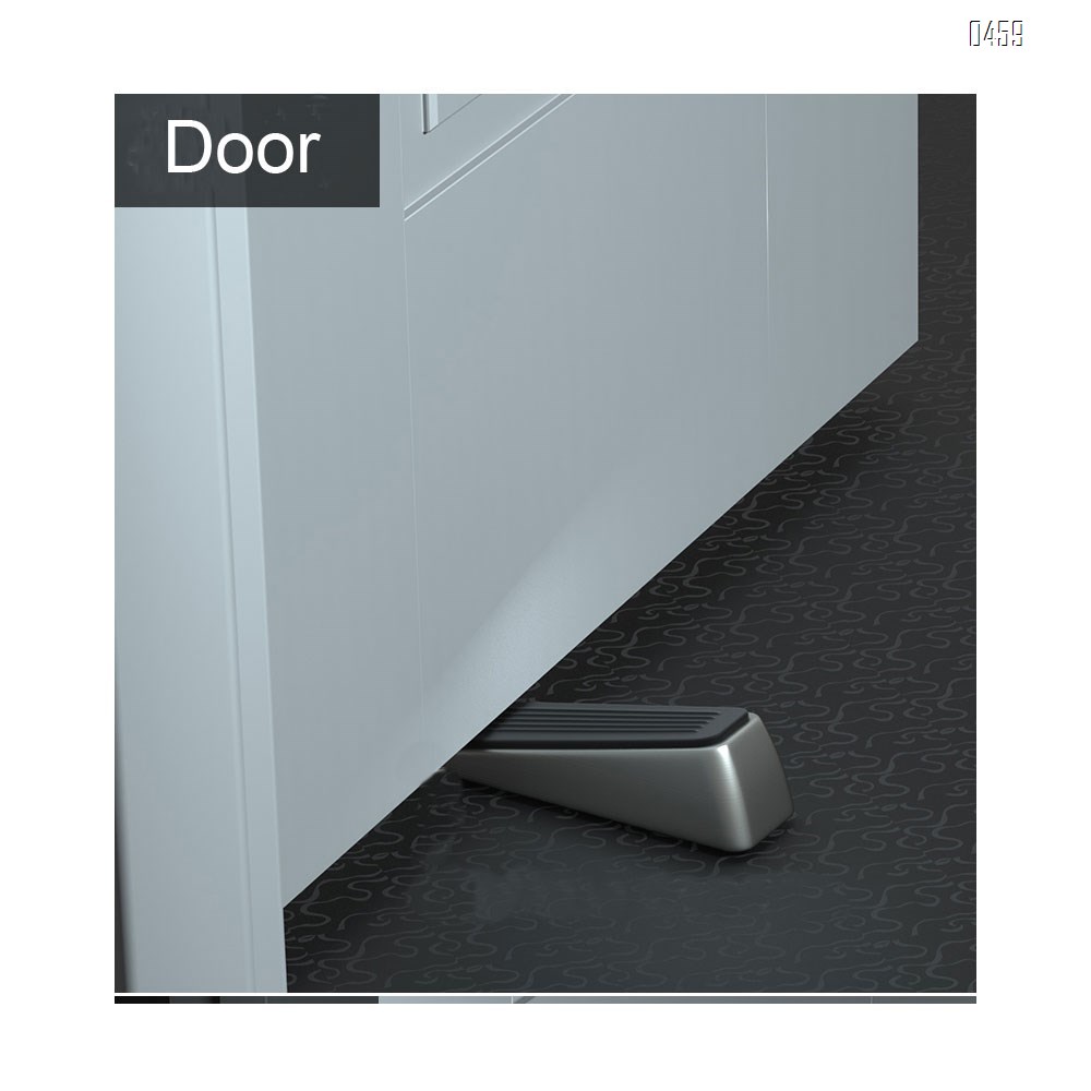 Doorstop / Door Buffers Made of Stainless Steel and Rubber, Non-Slip, Robust Door Wedge