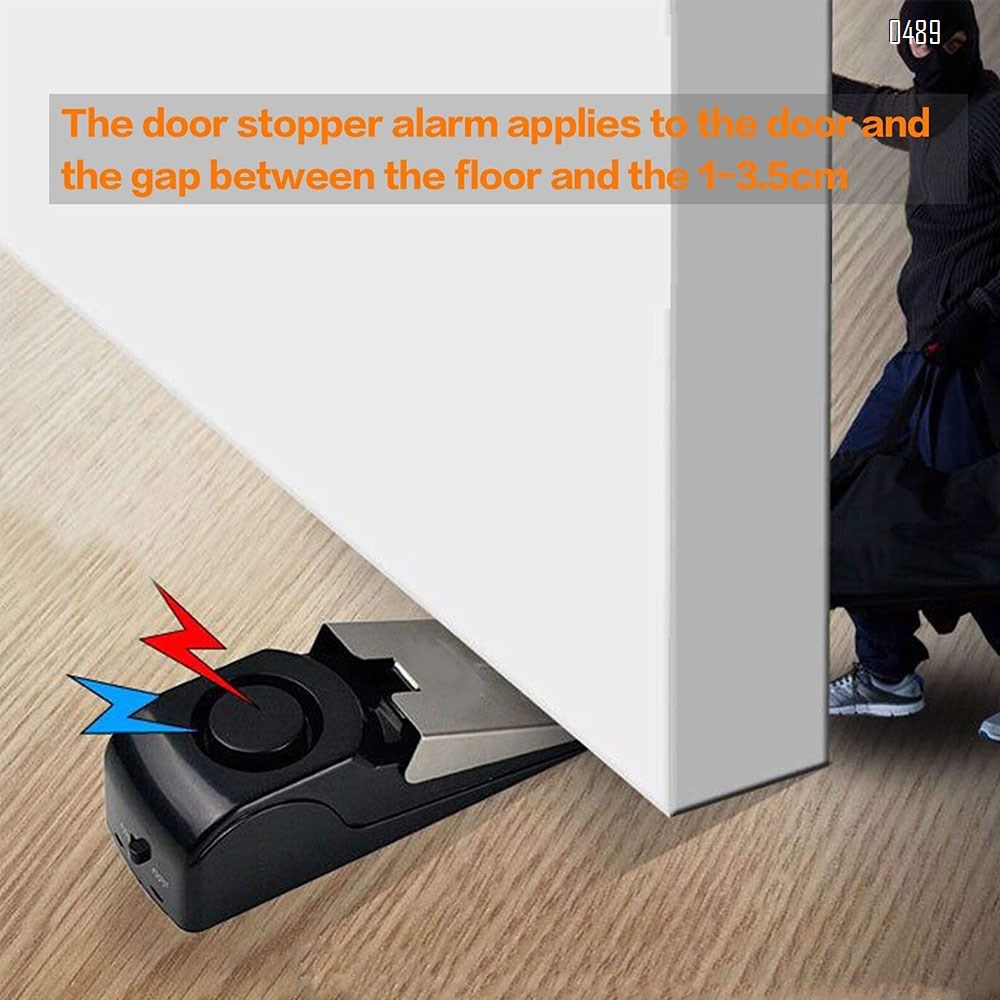Upgraded Door Stop Alarm -Great for Traveling Security Door Stopper Doorstop Safety Tools for Home