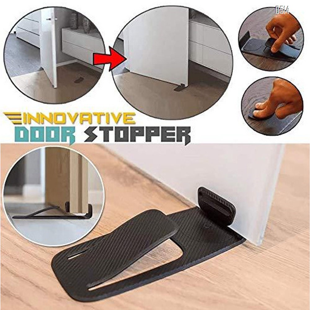 Door Stopper and Wall Protector (Black)