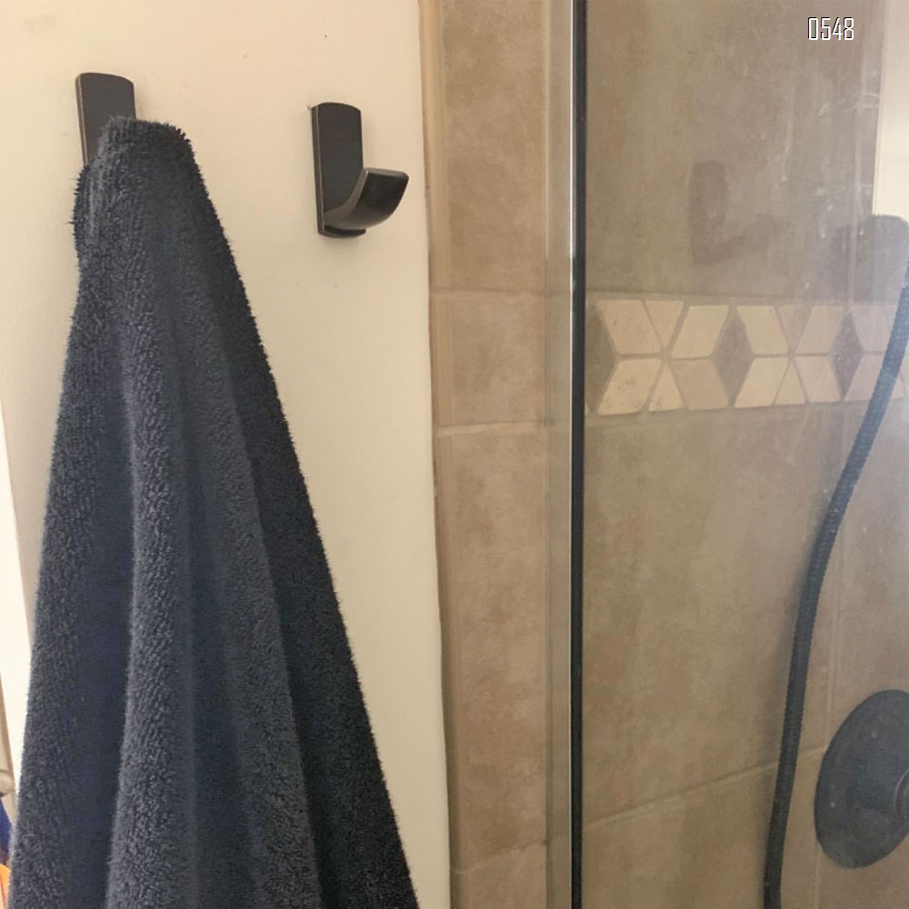 Bathroom Single Towel Wall Hook Oil Rubbed Bronze Bathrobe Coat Hanger Premium Brass Hand Towel Holder Organizer Heavy Duty Kitchen Lavatory Closet Hat Handbage Hanging Rack
