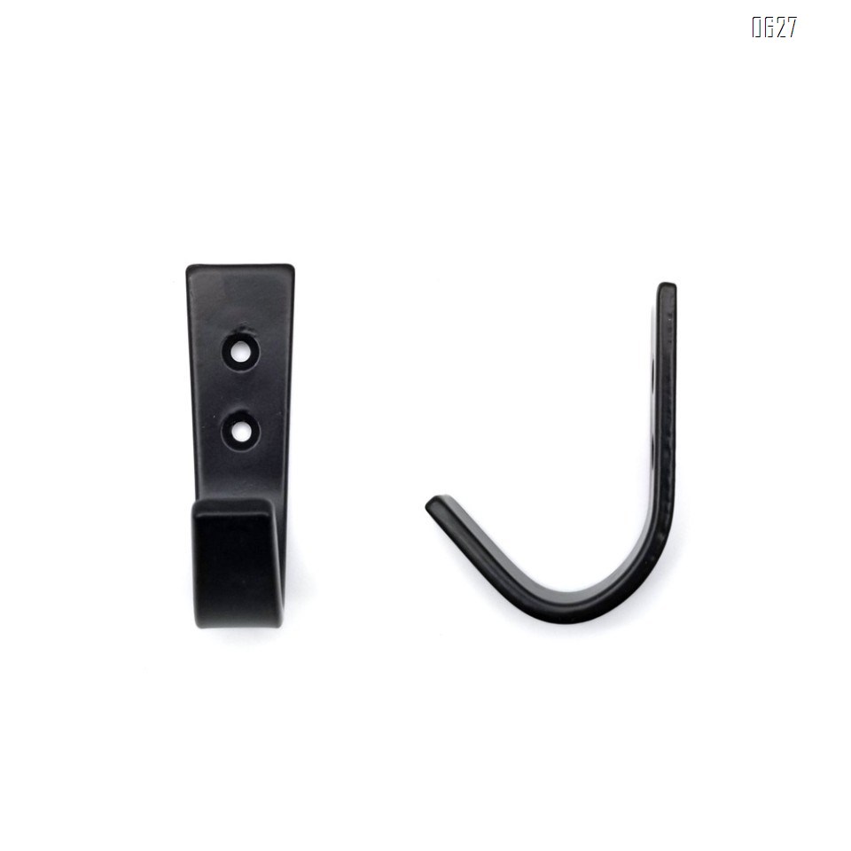 Black Coat Hooks Wall Mounted Single Prong Robe Hook for Hanging Towel Hooks for Bags, Hat, Cap, Scarf, Cup