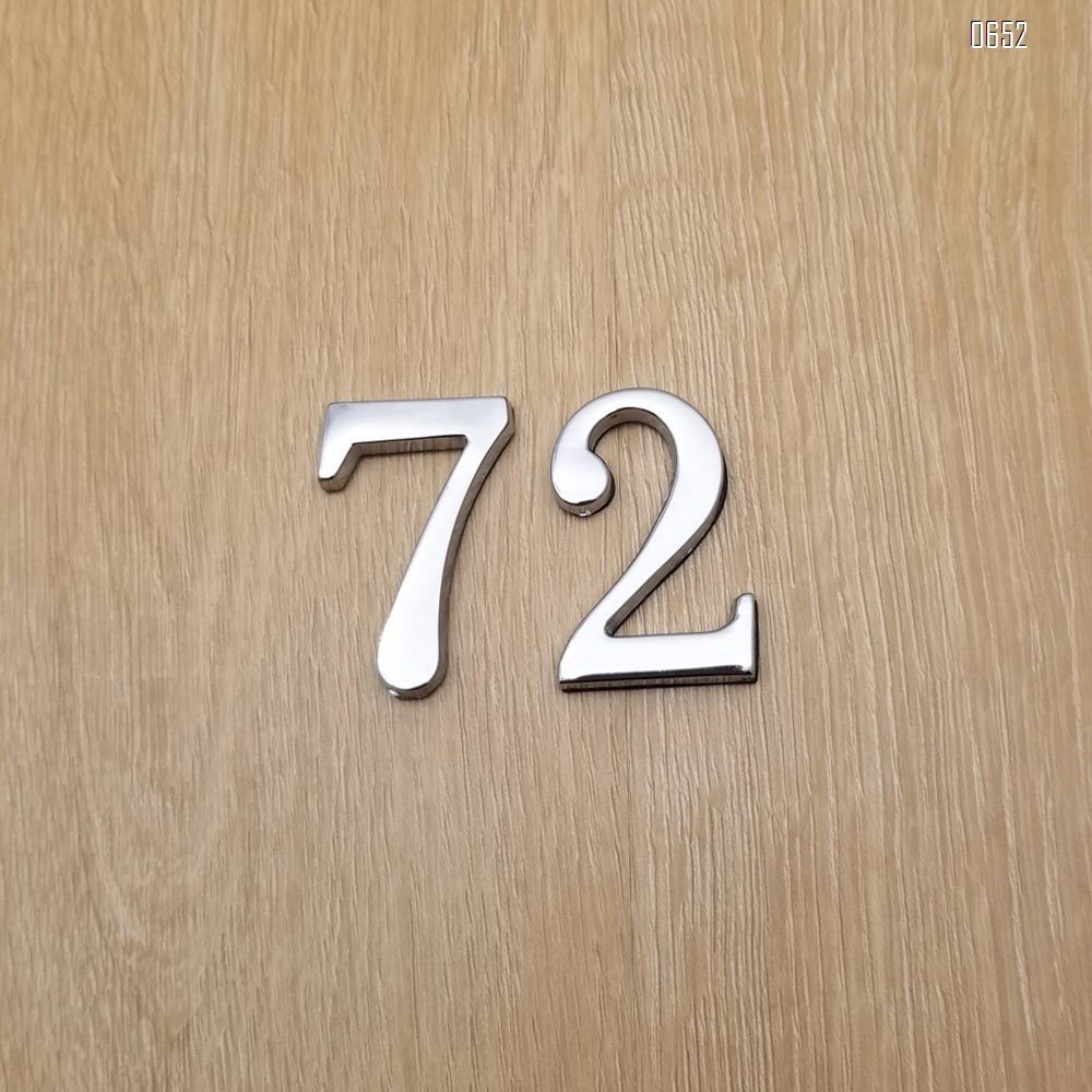 45mm(2 inch) high self-adhesive number letters, mailbox number letters, zinc alloy, can be used for windows, doors, cars, homes, businesses, address numbers